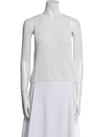 Reformation Crew Neck Sleeveless Crop Top