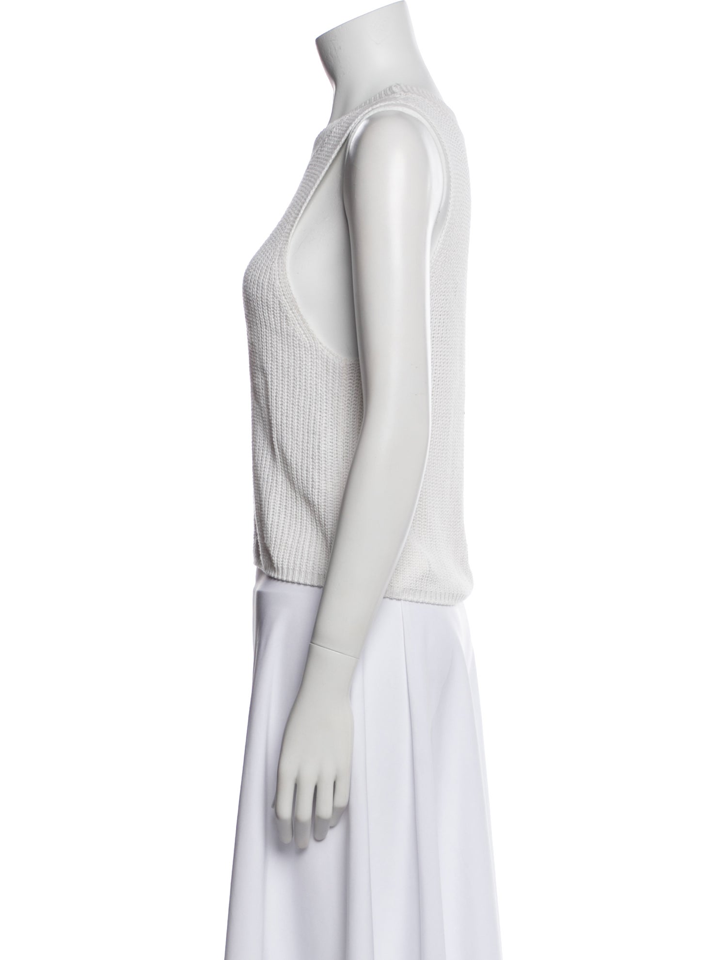 Reformation Crew Neck Sleeveless Crop Top