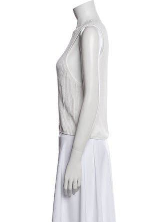 Reformation Crew Neck Sleeveless Crop Top