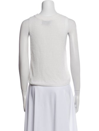 Reformation Crew Neck Sleeveless Crop Top