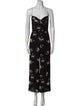 Reformation Floral Print Square Neckline Jumpsuit