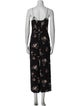Reformation Floral Print Square Neckline Jumpsuit