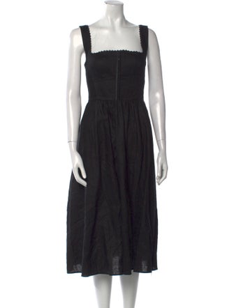 Reformation Linen Midi Length Dress