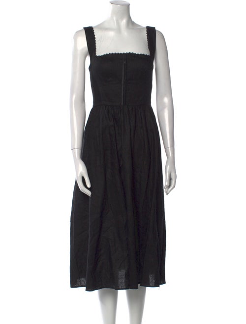 Reformation Linen Midi Length Dress