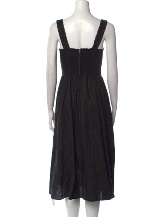 Reformation Linen Midi Length Dress