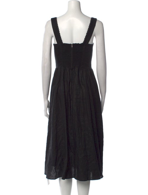 Reformation Linen Midi Length Dress