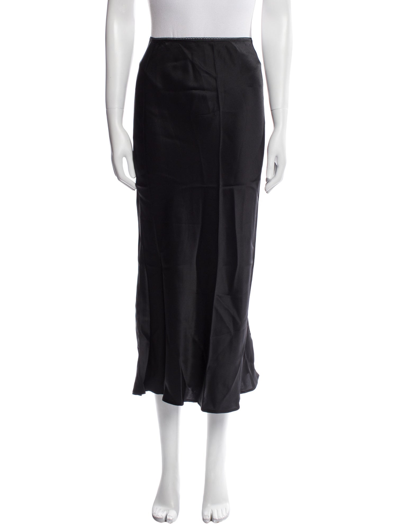 Reformation Silk Midi Length Skirt