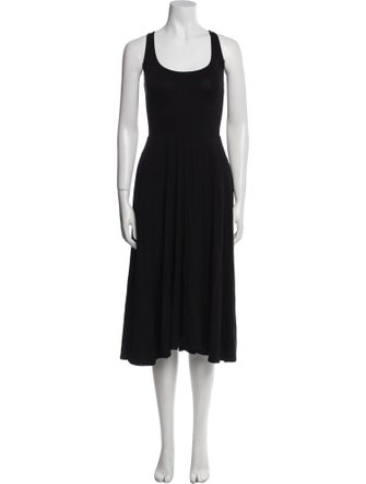 Reformation Scoop Neck Midi Length Dress