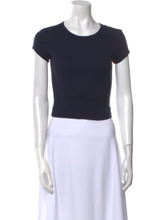 Reformation Scoop Neck Short Sleeve Crop Top