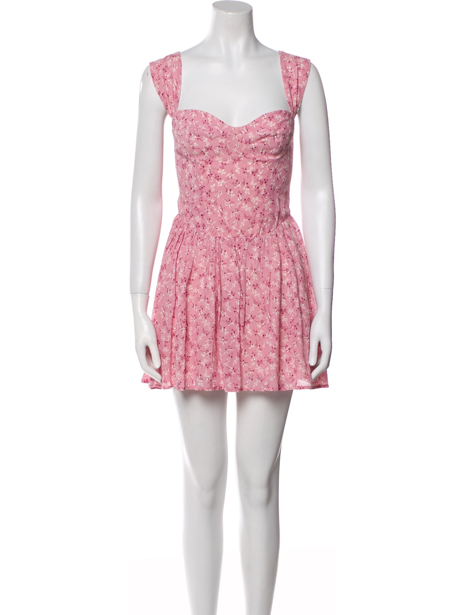 Reformation Floral Print Mini Dress