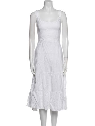 Reformation Linen Knee-Length Dress