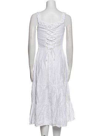 Reformation Linen Knee-Length Dress