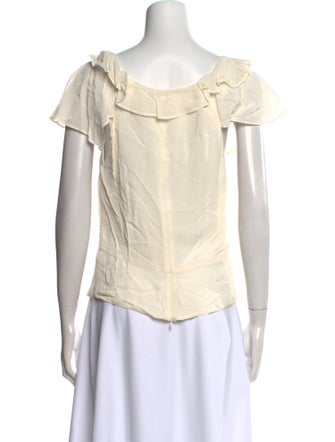 Reformation V-Neck Short Sleeve Top