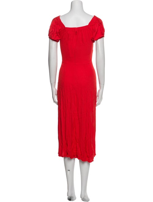 Reformation V-Neck Midi Length Dress