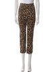 Reformation Animal Print Straight Leg Pants