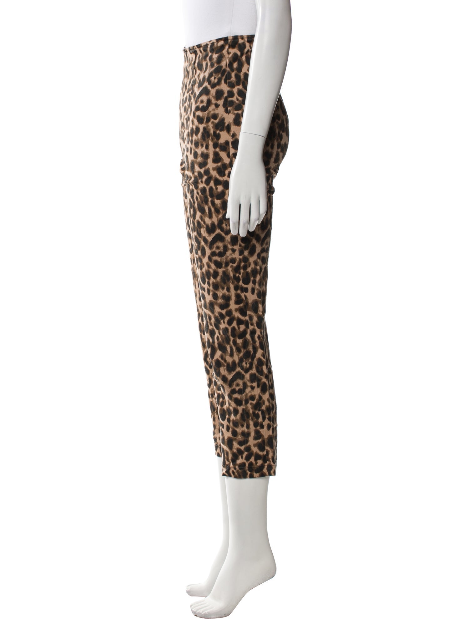 Reformation Animal Print Straight Leg Pants