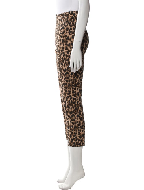 Reformation Animal Print Straight Leg Pants