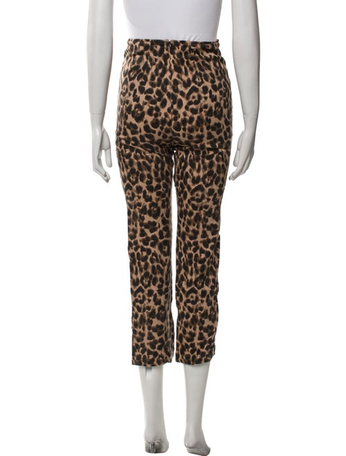 Reformation Animal Print Straight Leg Pants