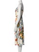 Reformation Floral Print Knee-Length Dress