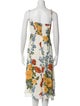 Reformation Floral Print Knee-Length Dress