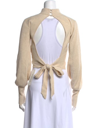 Reformation Cashmere Turtleneck Crop Top