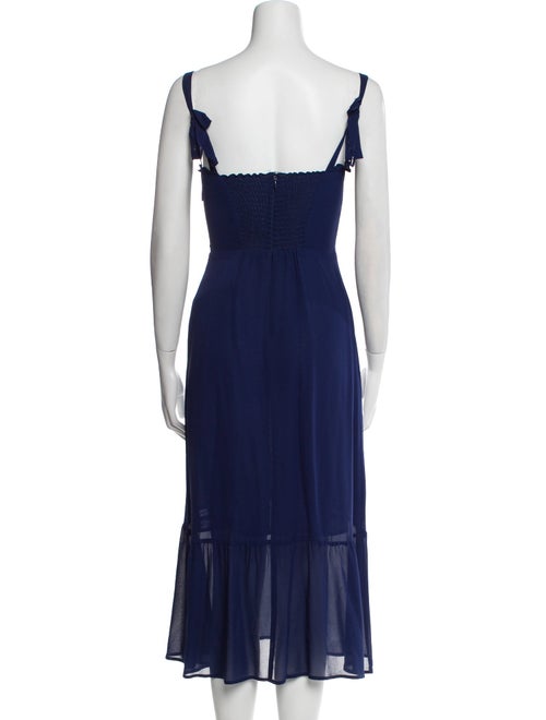 Reformation Square Neckline Midi Length Dress