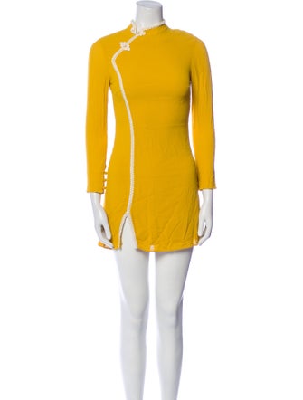 Reformation Mock Neck Mini Dress