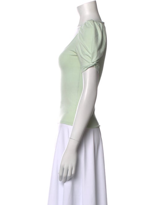 Reformation Scoop Neck Short Sleeve Crop Top