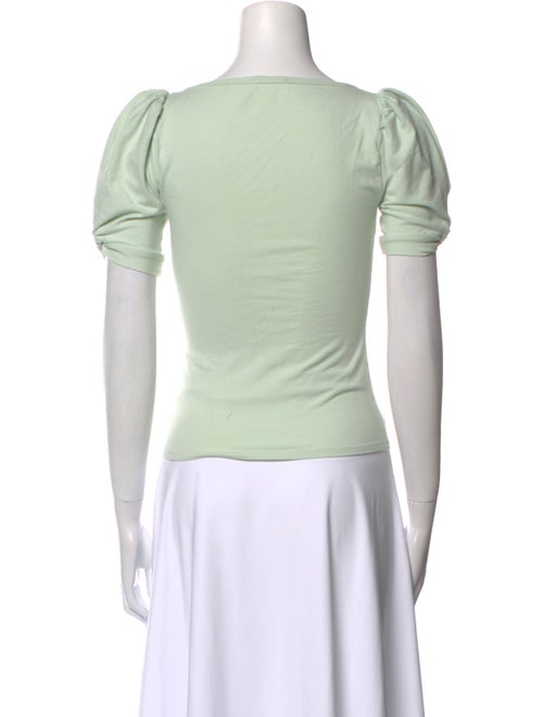 Reformation Scoop Neck Short Sleeve Crop Top