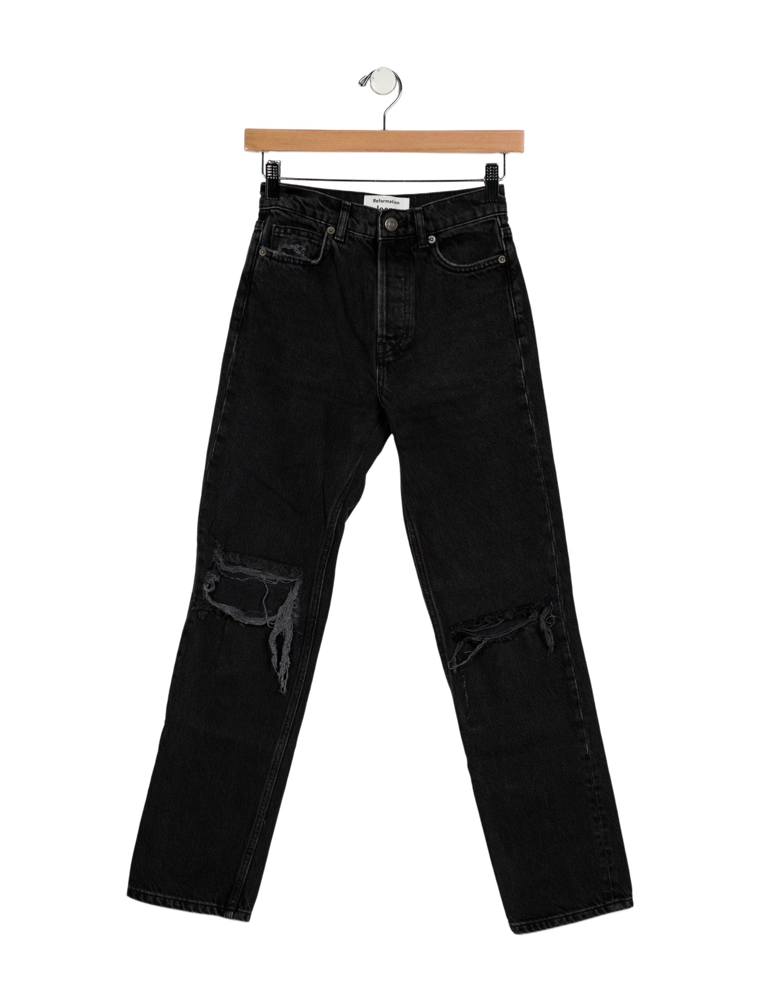 Reformation Mid-Rise Straight Leg Jeans