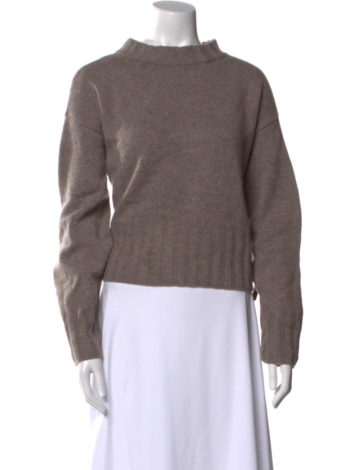 Reformation Merino Wool Mock Neck Sweater