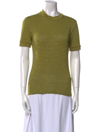 Reformation Striped Crew Neck Polo