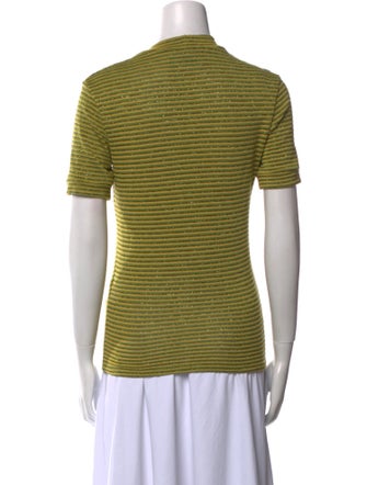 Reformation Striped Crew Neck Polo