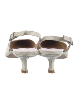 Reformation Leather Slingback Pumps