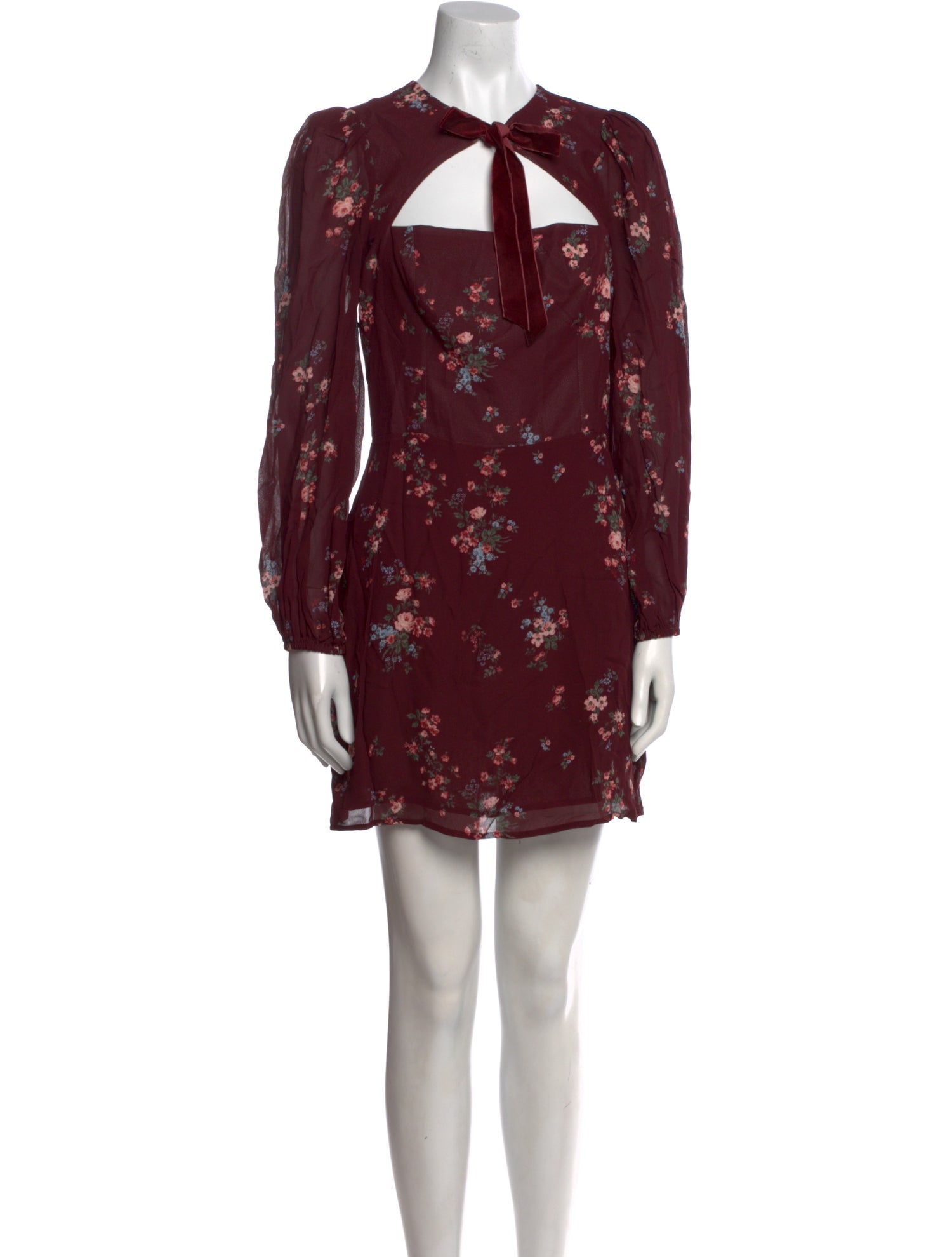 Reformation Floral Print Mini Dress