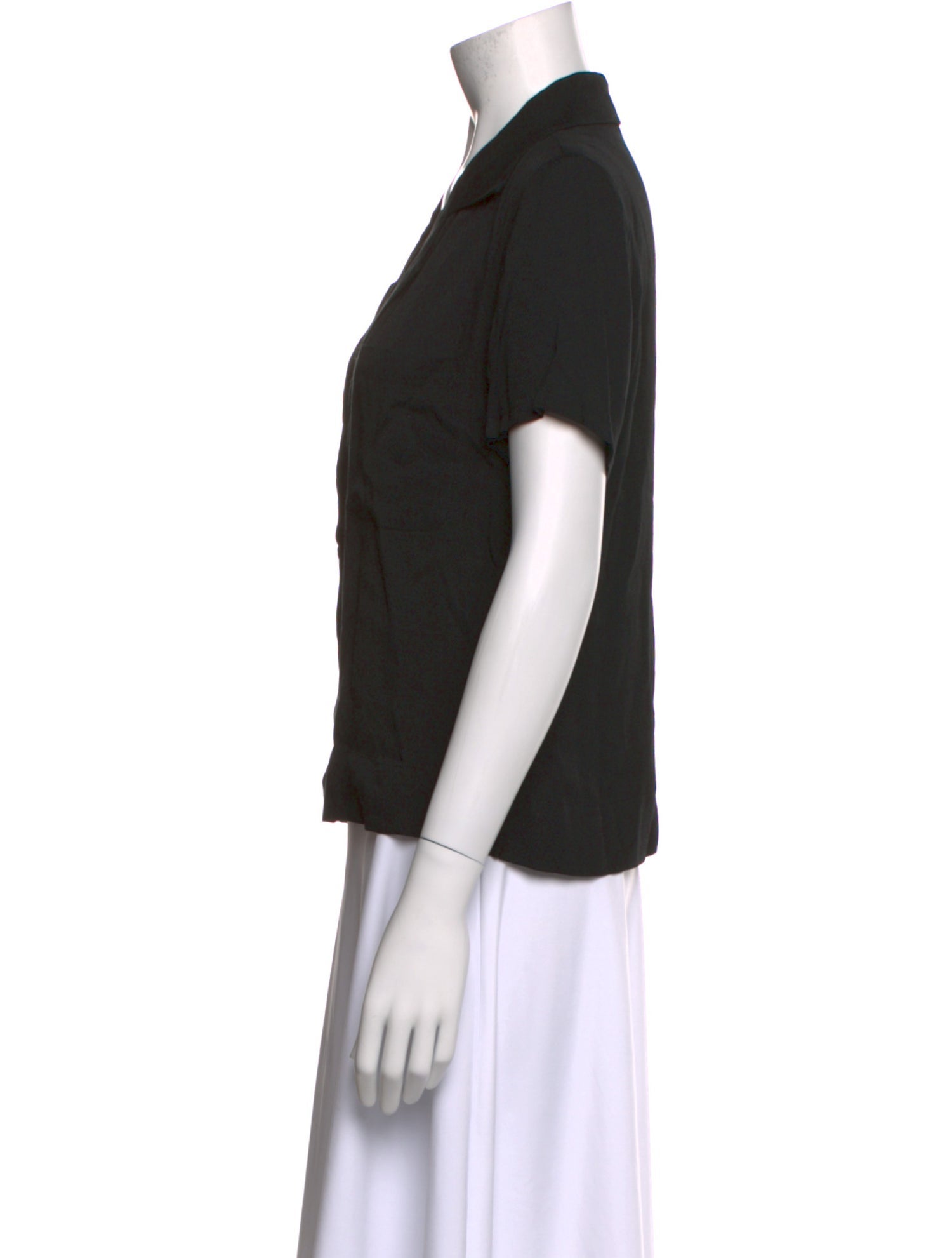 Reformation Short Sleeve Button-Up Top