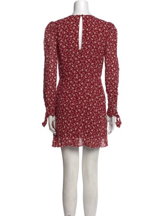 Reformation Floral Print Mini Dress