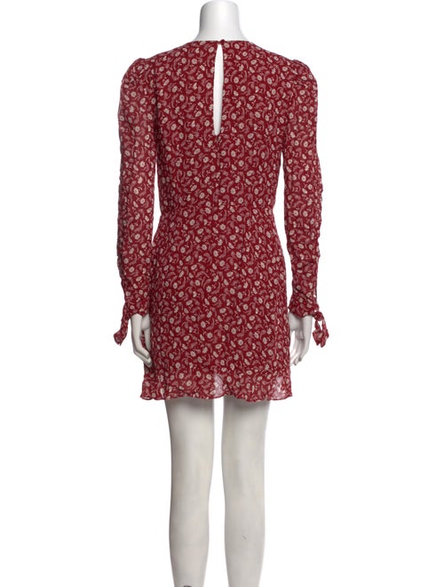 Reformation Floral Print Mini Dress