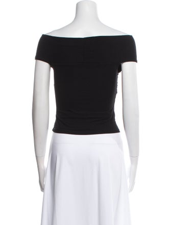 Reformation V-Neck Short Sleeve Crop Top