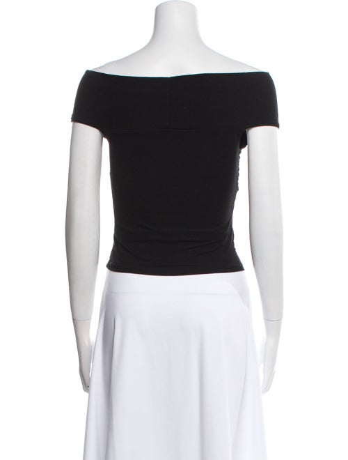 Reformation V-Neck Short Sleeve Crop Top