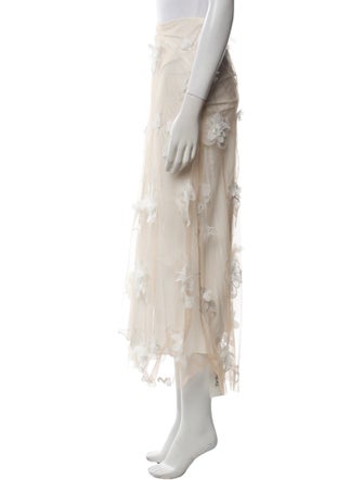 Reformation Mesh Accents Midi Length Skirt