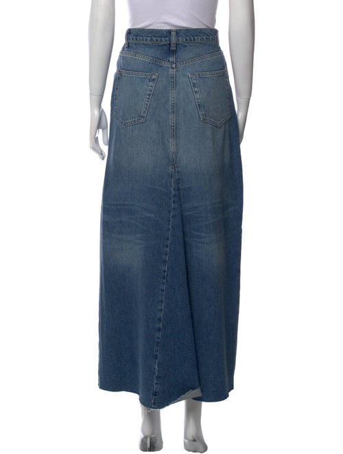 Reformation Distressed Accents Long Skirt