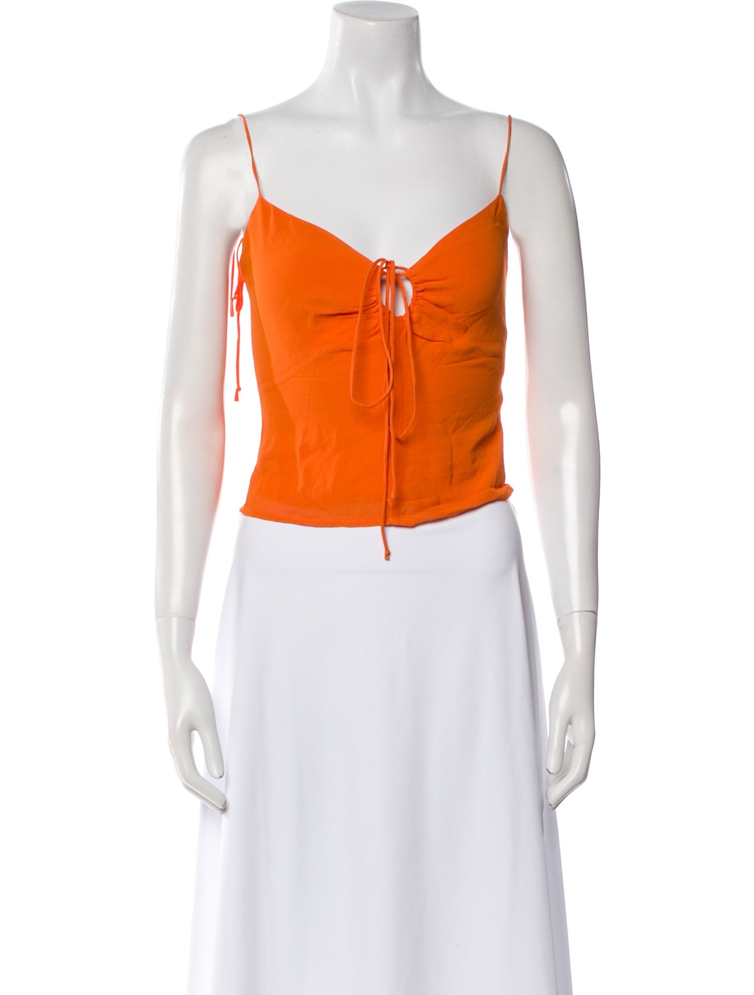 Reformation V-Neck Sleeveless Crop Top