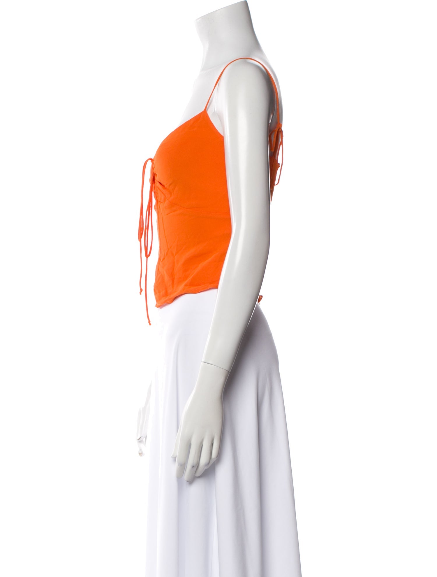 Reformation V-Neck Sleeveless Crop Top