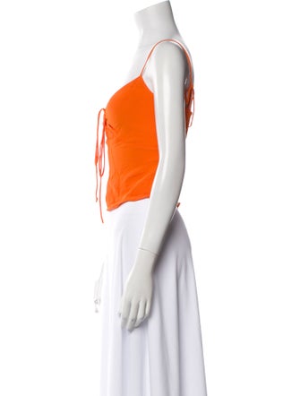 Reformation V-Neck Sleeveless Crop Top