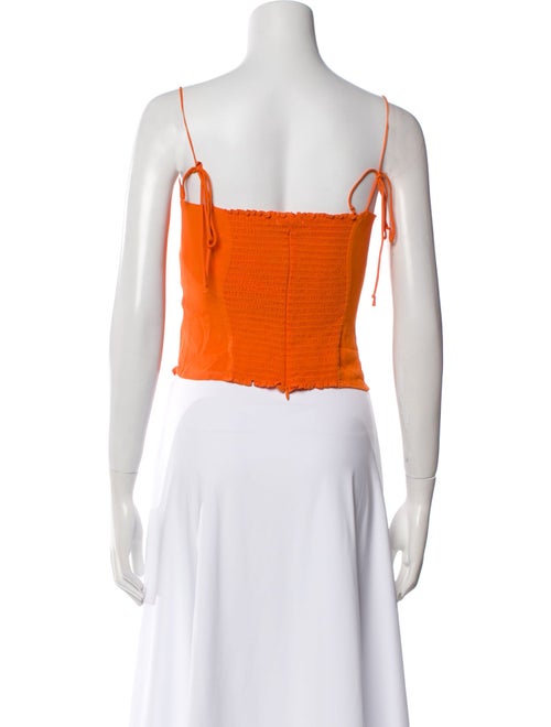 Reformation V-Neck Sleeveless Crop Top