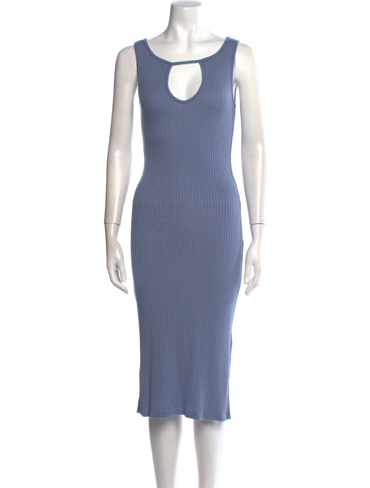 Reformation Scoop Neck Midi Length Dress