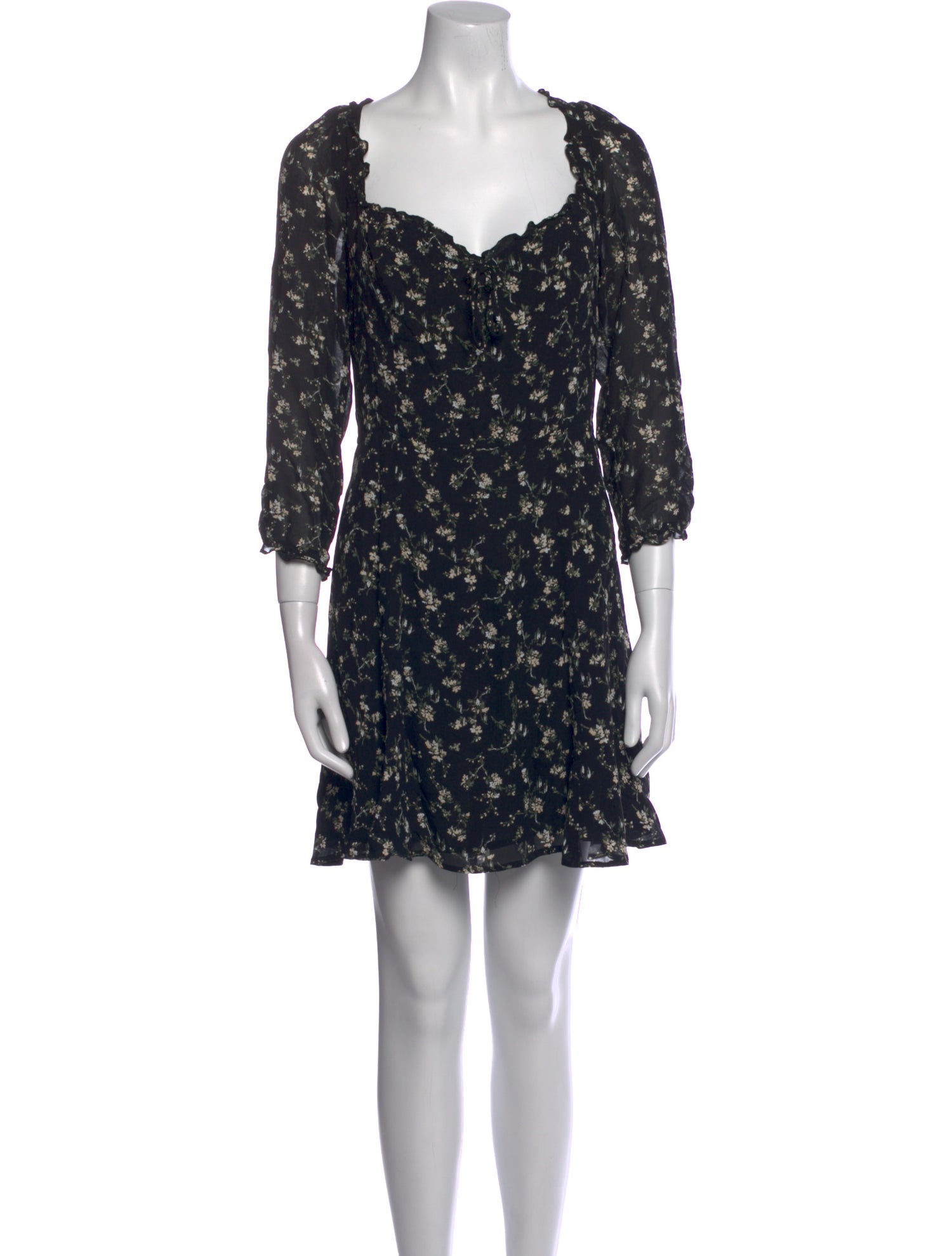 Reformation Floral Print Mini Dress