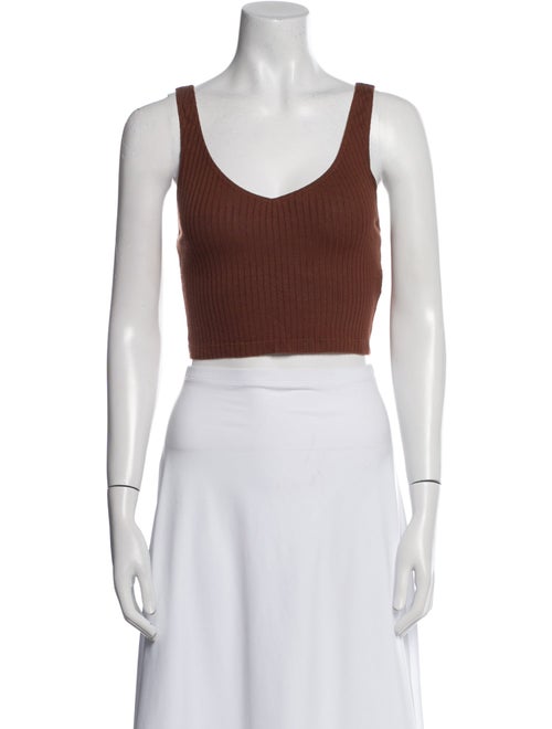 Reformation Scoop Neck Sleeveless Crop Top