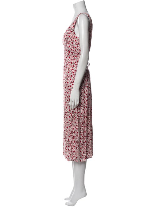 Reformation Floral Print Midi Length Dress